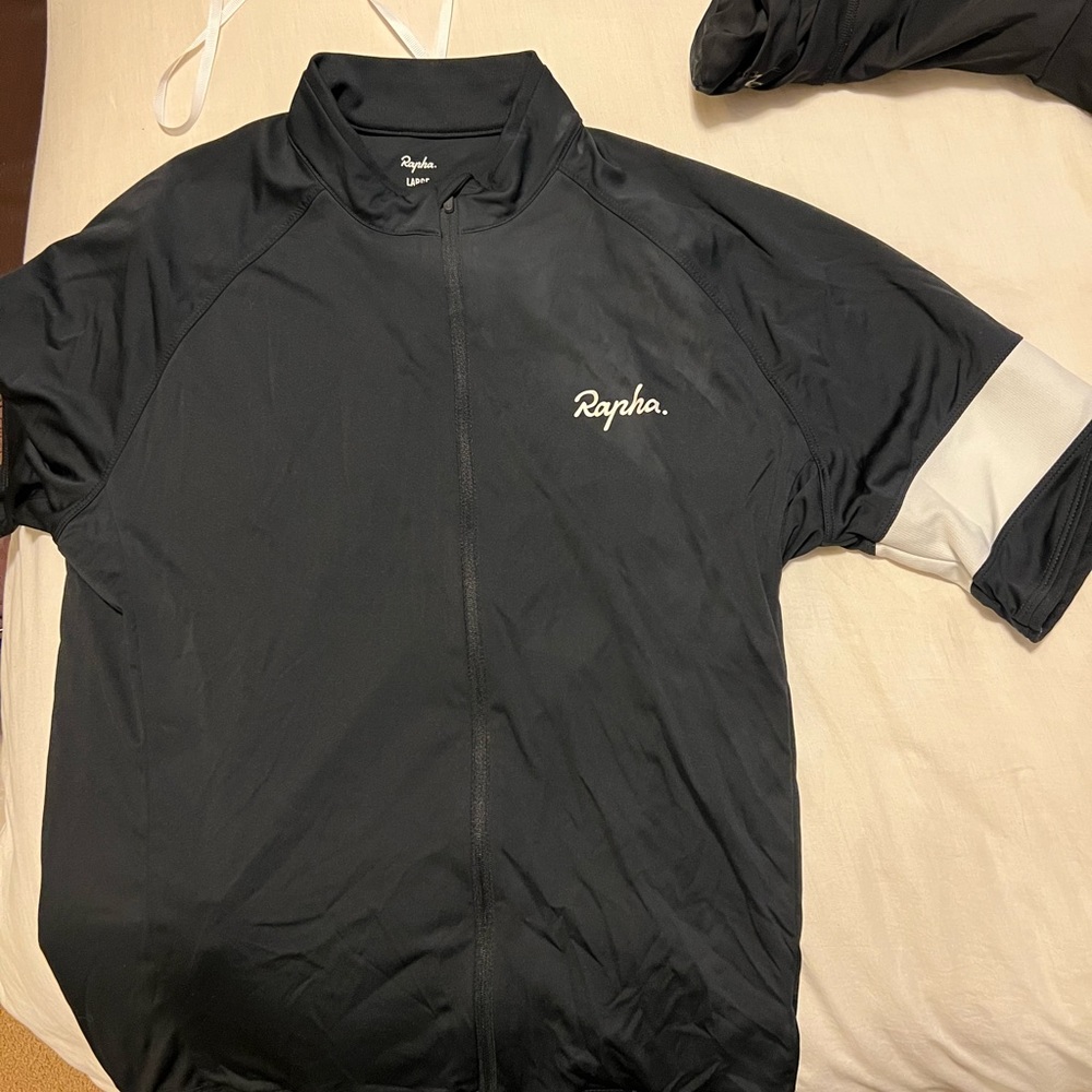 Rapha Cycling Kit (2 Jerseys and 1 Bib)